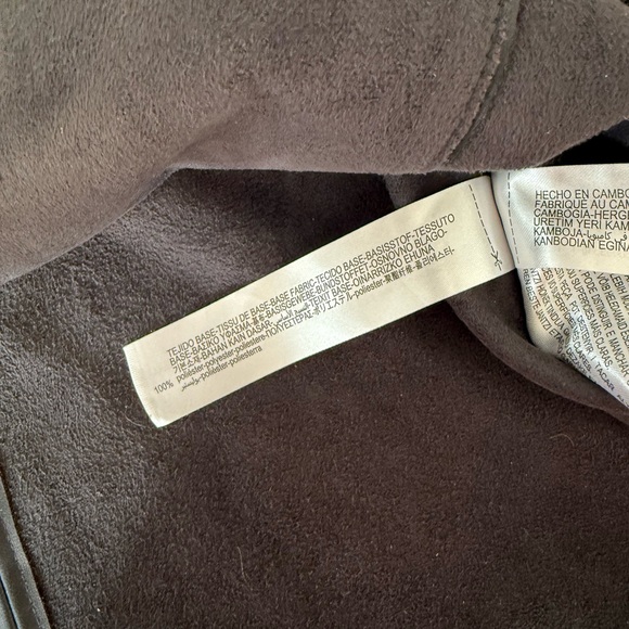 Zara Faux Leather Pinafore Mini Dress Button Front Black - Picture 3 of 9